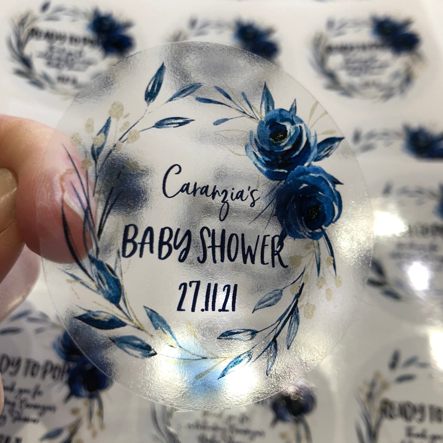 Indigo & Gold Baby Shower