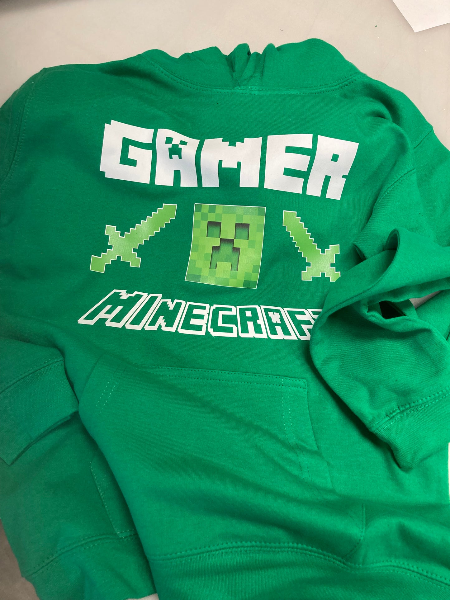 Mine craft Gamer Pixels Creeper Hoodie Kids 5 6 7 8 9 11 12 13 14 15 Years Junior jumper
