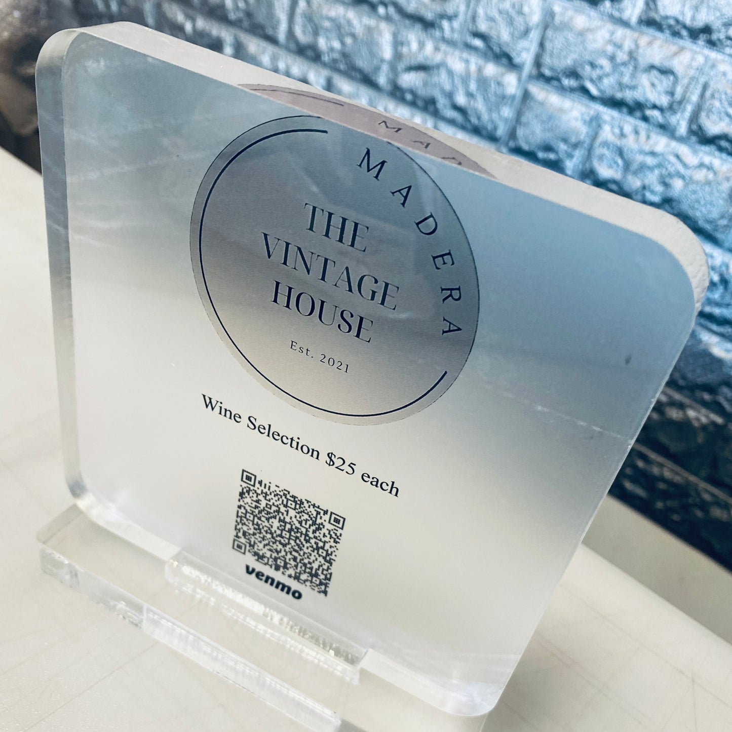 Personalised QR Acrylic stand