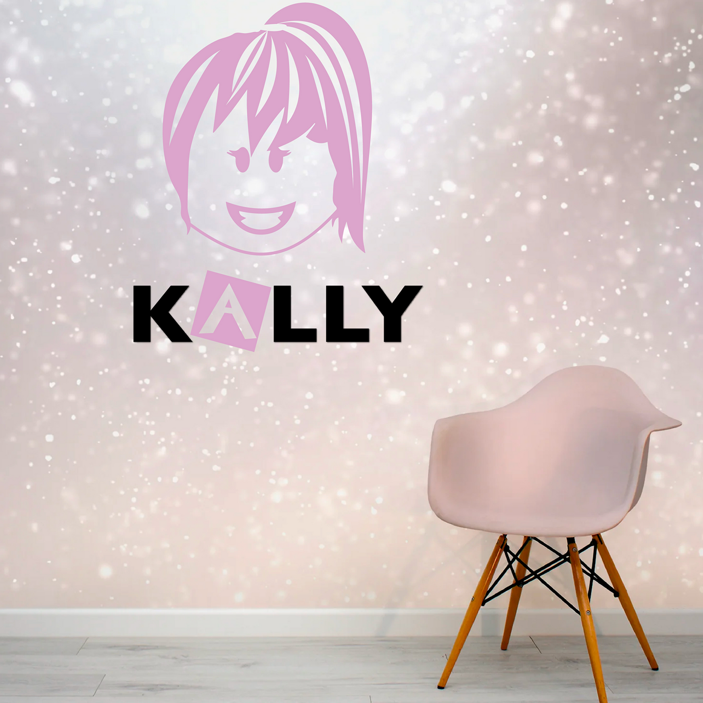 Roblox + Name Wall Decal Girl Character I Gaming Wall Sticker I Bedroom Decor I Kids Teen Bedroom