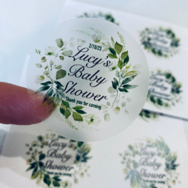 White flowers baby shower