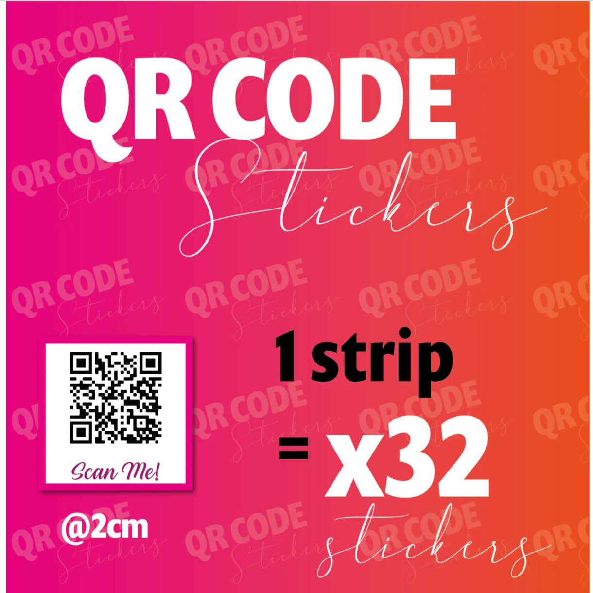 QR code stickers 32pcs