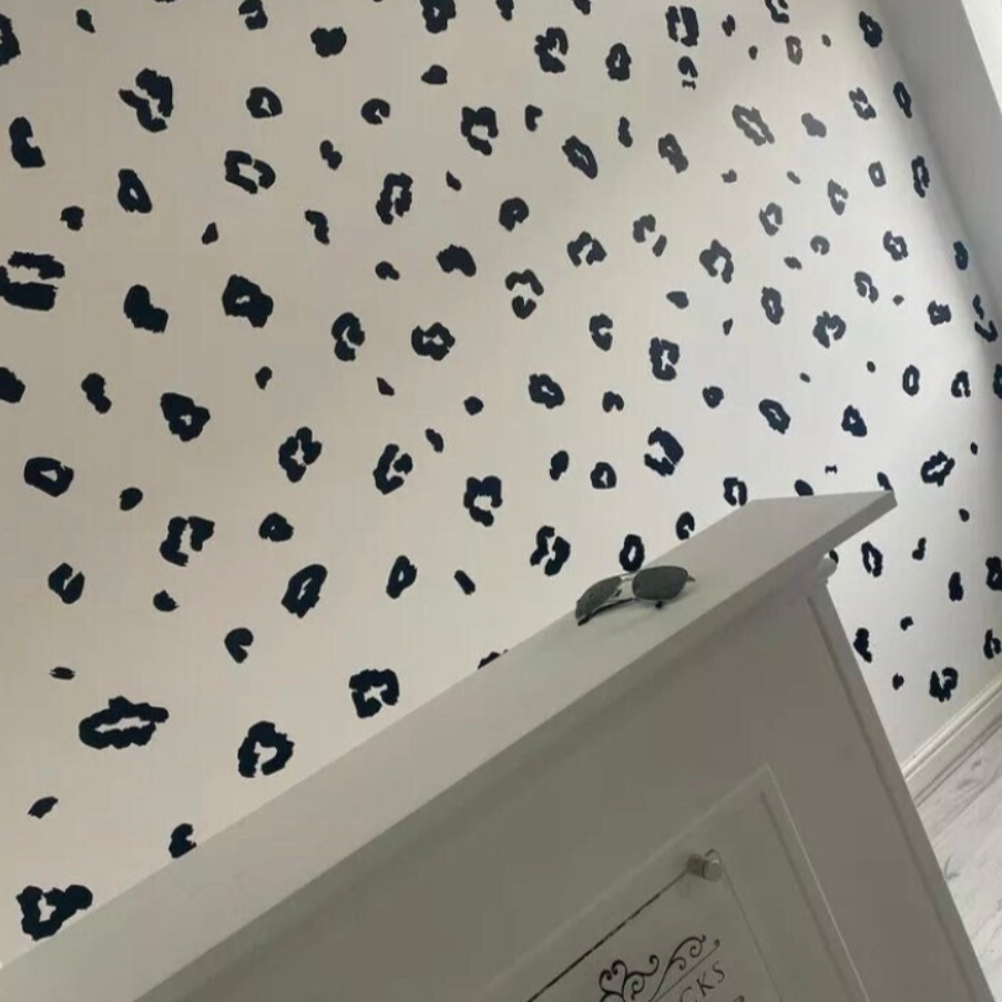 Animal Print Wall Glass Furniture Decor | Dalmatian Spots | Cheetah Prints | Wall Stickers Decals for Bedroom lIving space | Vinyl Art