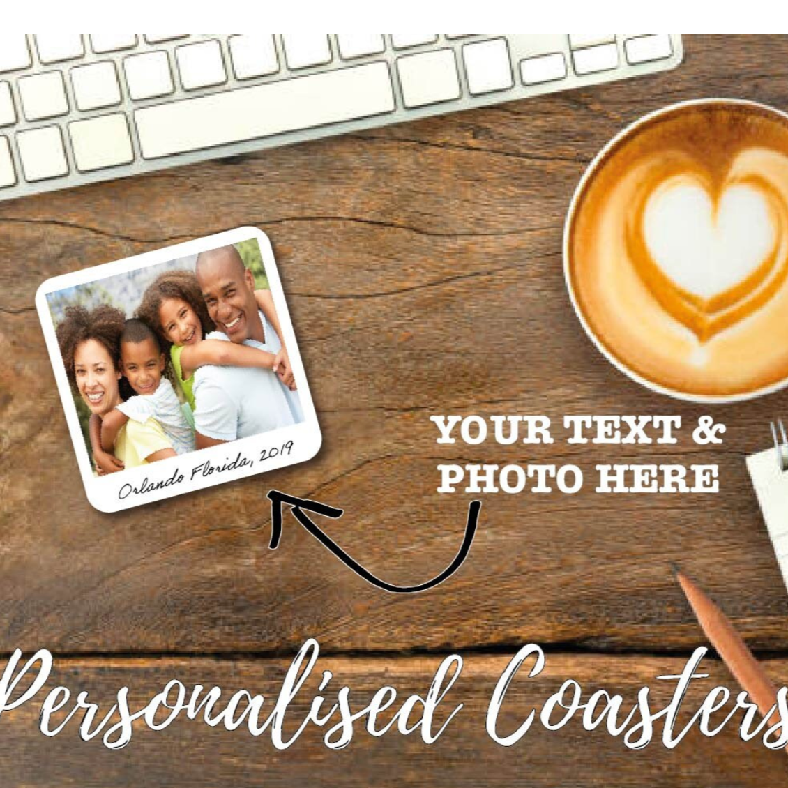 Custom printed coasters