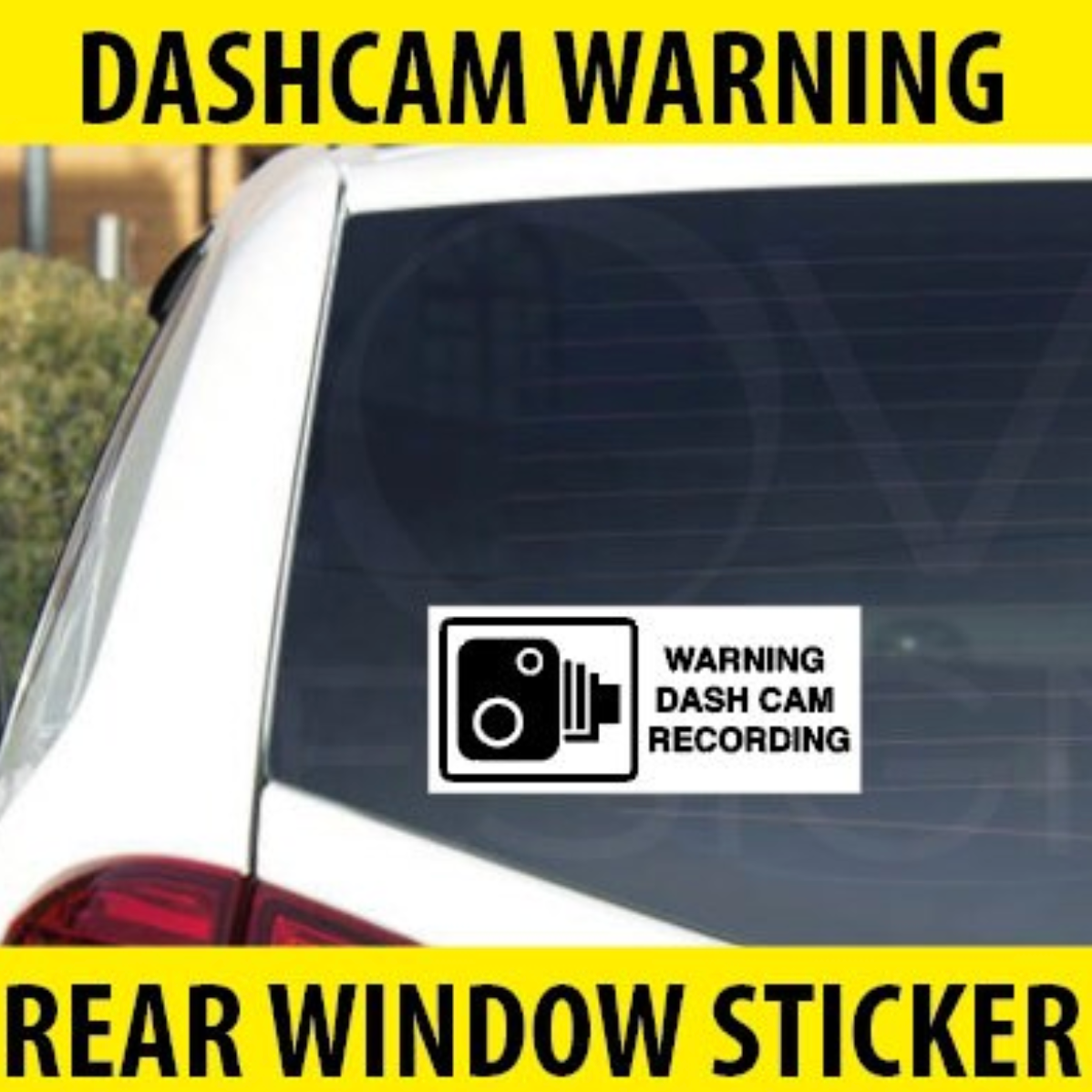 DASH CAM RECORDING sticker