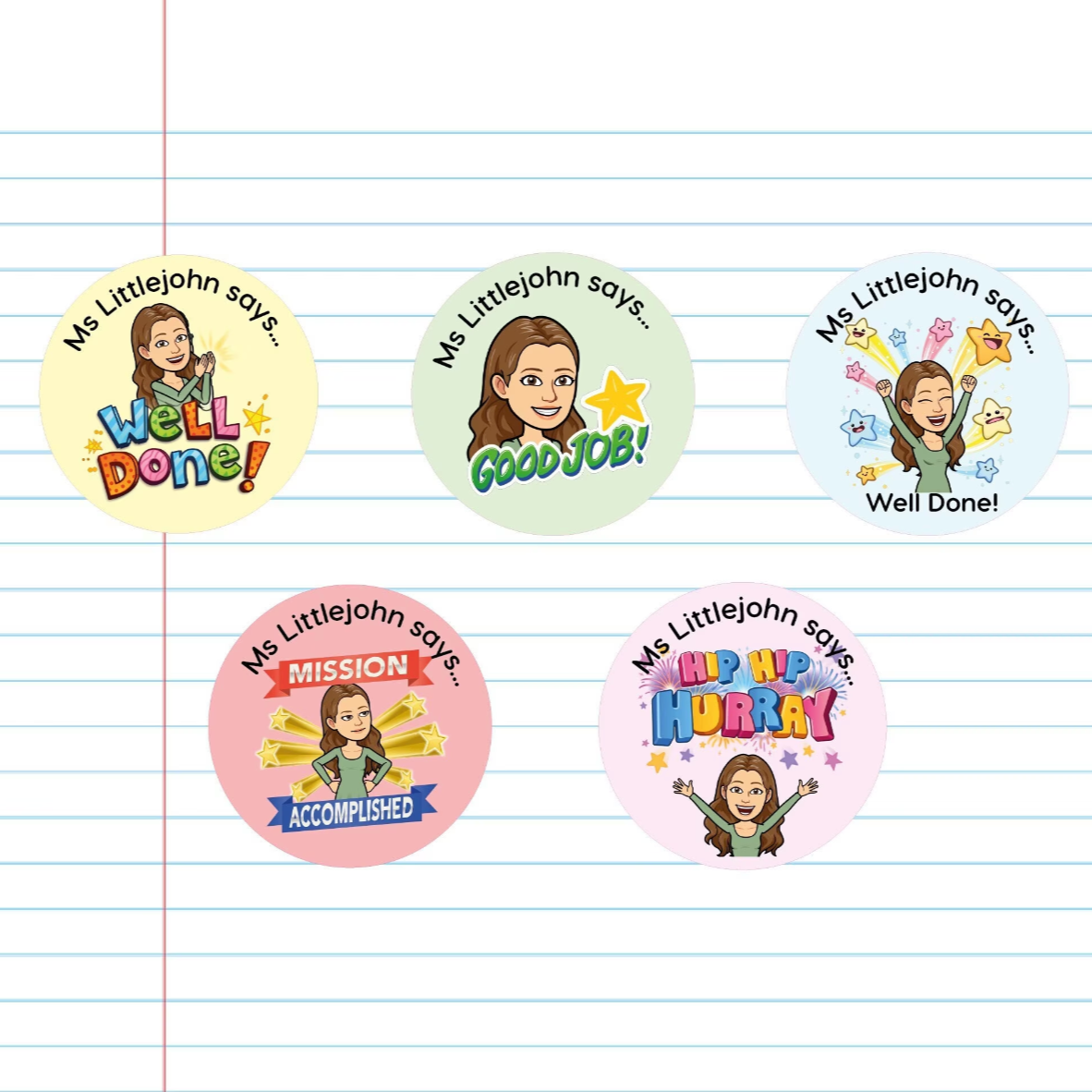 Teacher's bit emoji - mulitiple image