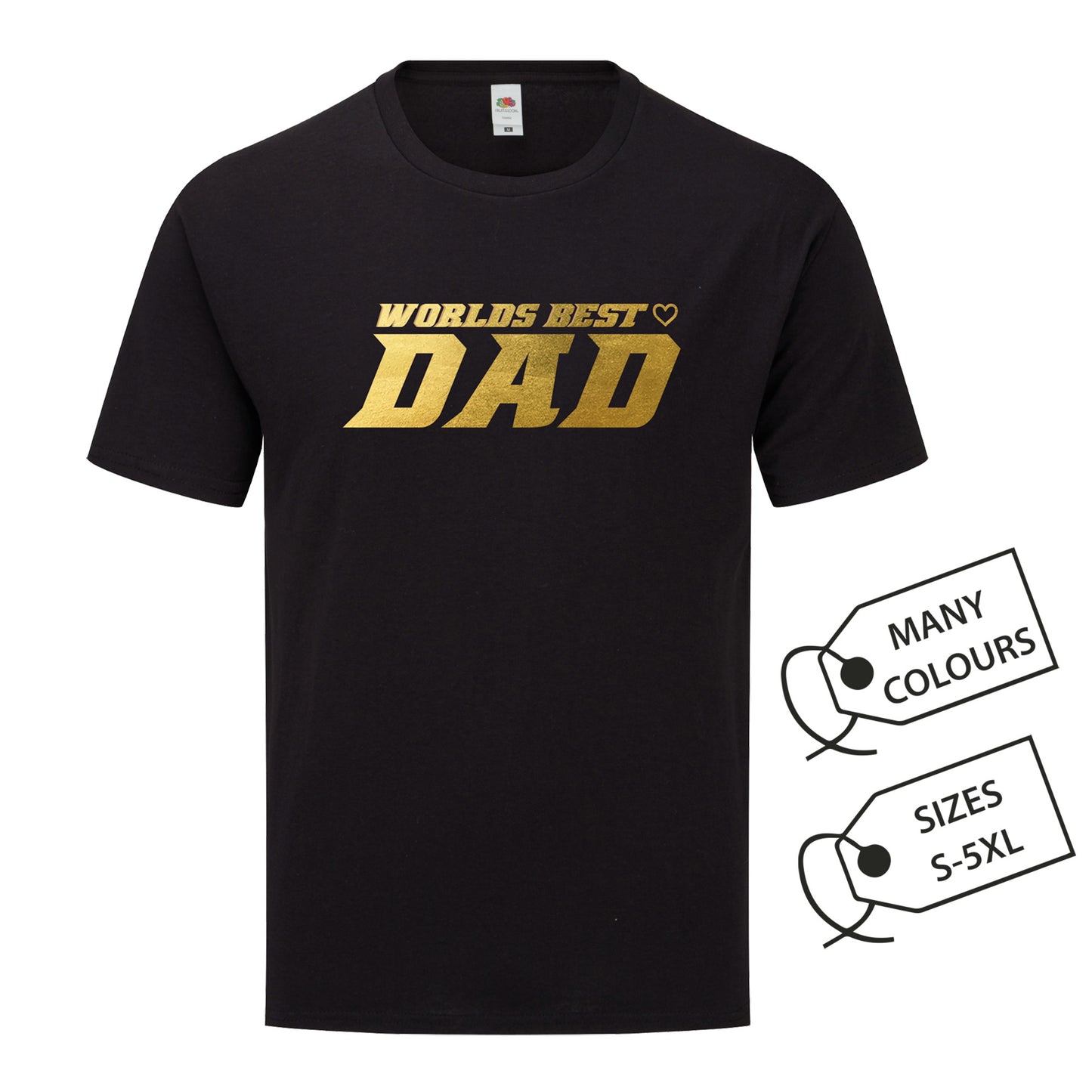 World's BEST DAD Printed T-Shirts I Dad's birthday Gift idea I Men's tee | Grandad souvenir