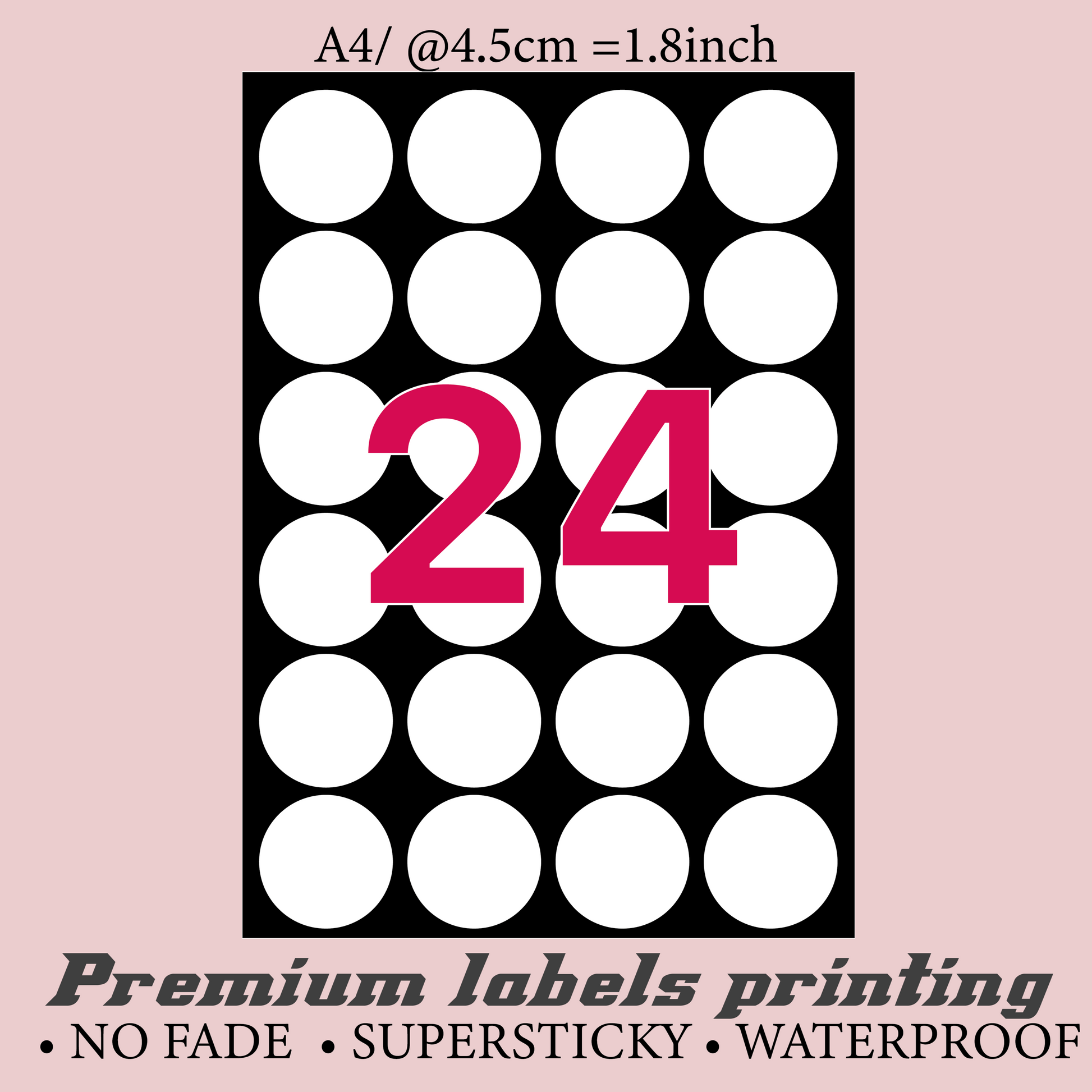 24 stickers @4.5cm