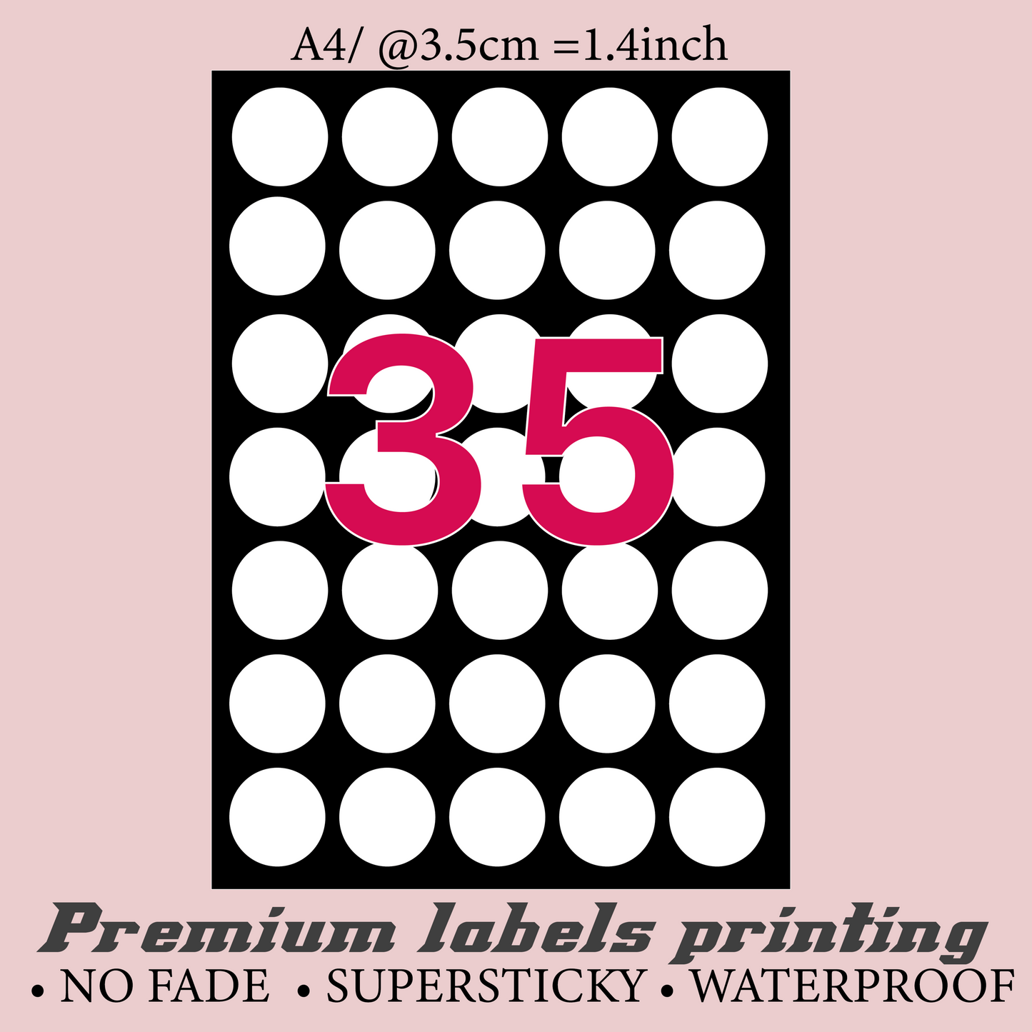 35 stickers @3.5cm