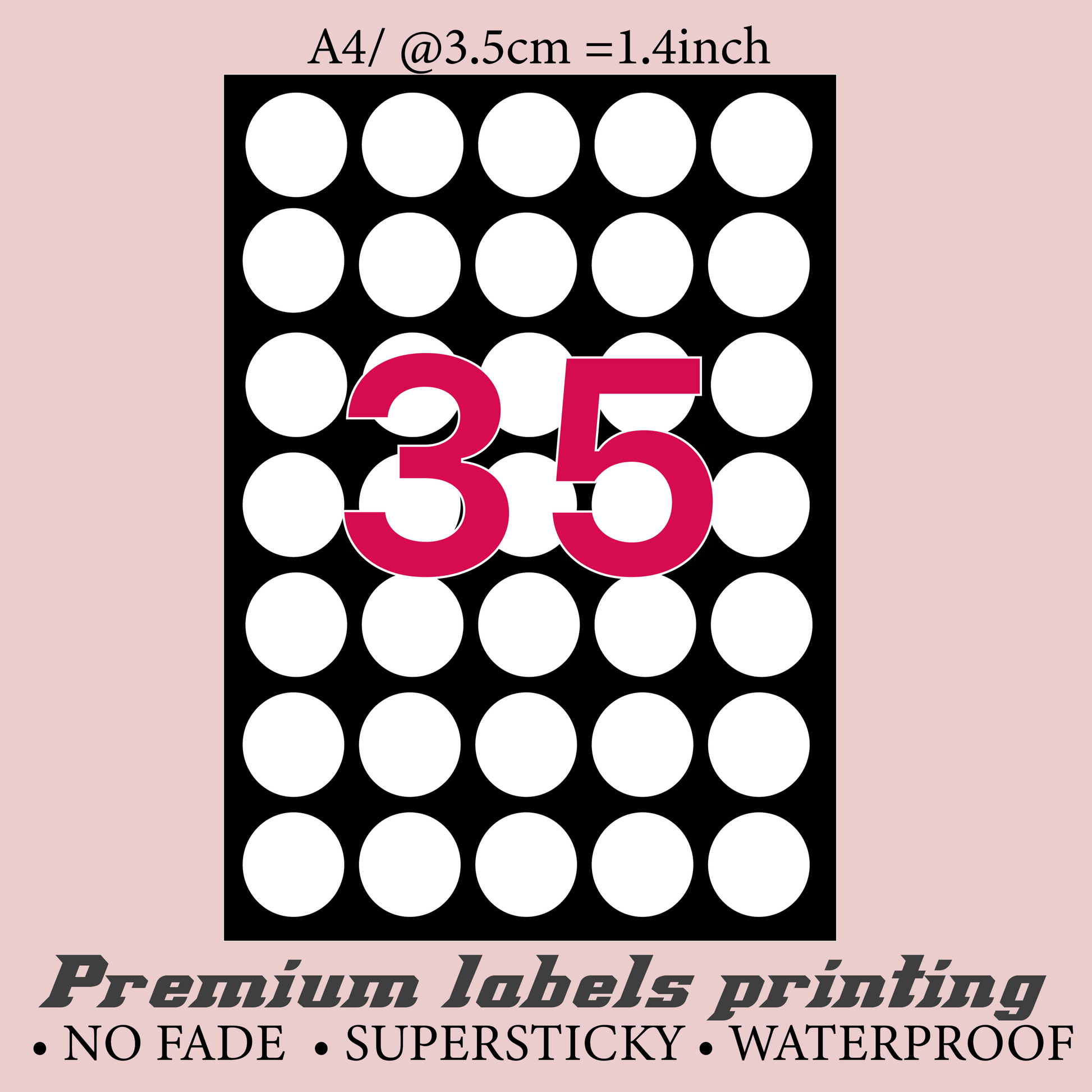 35 stickers @3.5cm