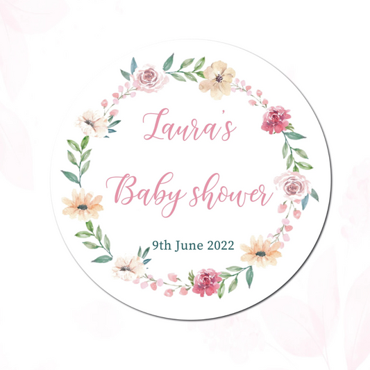 Summer flowers wreath 