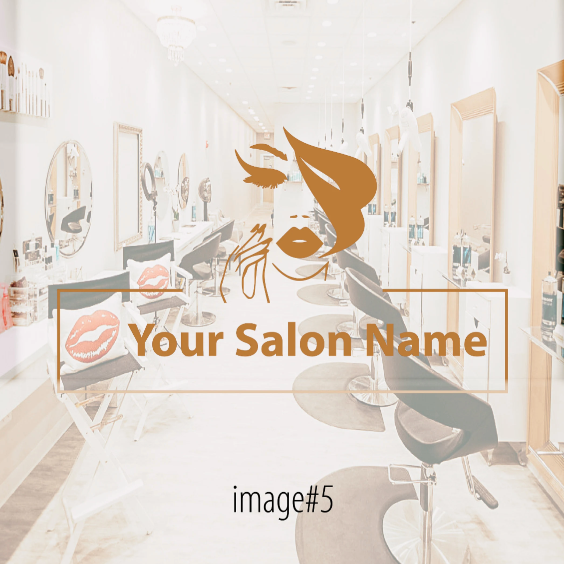 Personalised Salon name decal