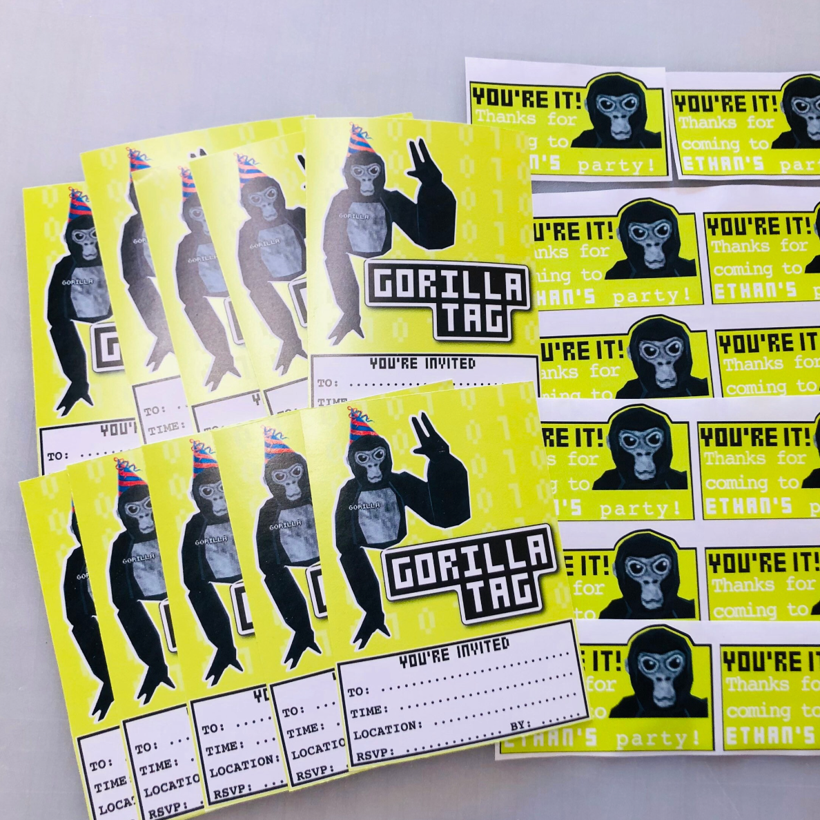 Gorilla tag party bundle